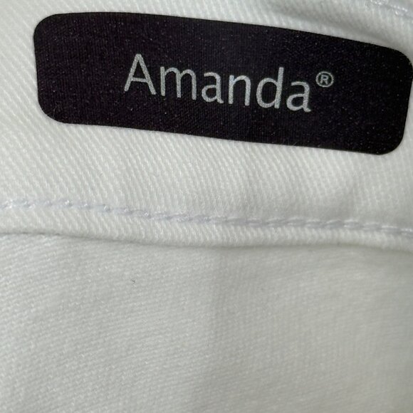 Gloria Vanderbilt Womens Slimming Amanda Jeans 14S Vintage White Cotton Blend - Picture 8 of 8